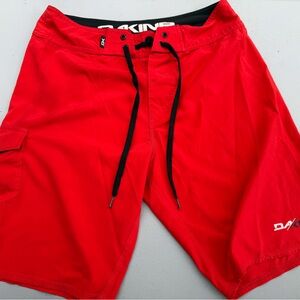 Dakine Red and Black Board Shorts